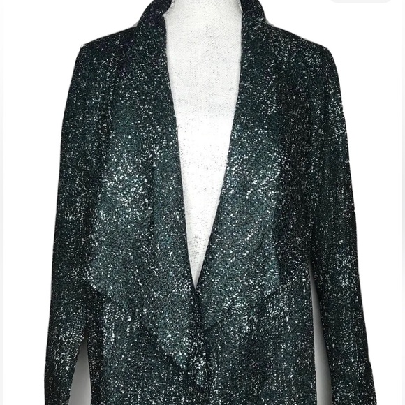 Chico's Travelers Collection Crushed Open Front Jacket - Picture 2 of 8